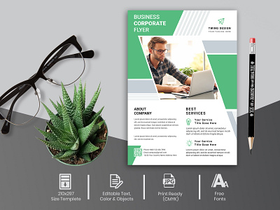 Corporate Business Agency Marketing Flyer Templete banner design branding design brochure brochure design flyer flyer design flyer template graphic design graphics design uiux design