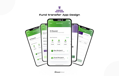 Horizon Trust -- Fund Transfer App Design app design minimal typography ui ux