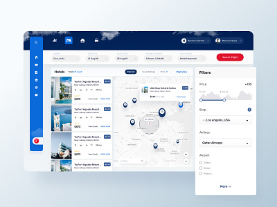 Hotel Booking Website Map page besnik besnik creative booking booking form booking page booking system booking website creative design agency flight booking app flight booking webapp hotel booking hotel search map page product design uiux uiux design agency uiuxdesign