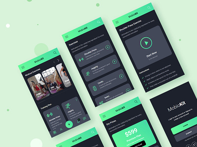 Mobiokit fitness app design mobile app design mobile design mobile html template mobile template mobile web app mobile website