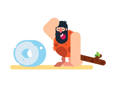 Caveman caveman color design digital drawing illustraion illustration illustrator sketch vector