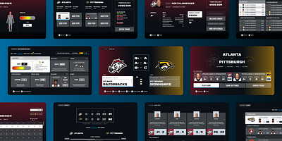 Axis Football 2020 UI 🏈 design game sports design ui ui ux ui design uidesign uiux video game videogame