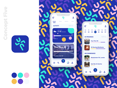 Lupa | Branding and UI Concept app brand brand design brand identity branding branding concept branding design colour colour palette colourful running running app running man sport sports sports branding sports design sports logo ui ui design