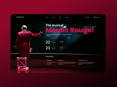 Moulin Rouge design concept circus concept design musical musicals poster poster art show theater theatre ui uidesign