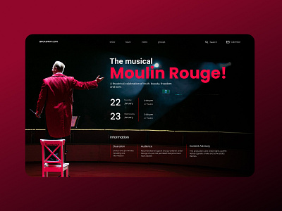 Moulin Rouge design concept circus concept design musical musicals poster poster art show theater theatre ui uidesign