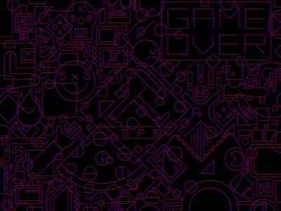 Glitch Effect Wallpaper doodle glitch glitch effect graphic illustration retro vector walk wallpaper