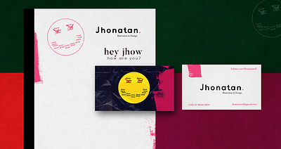 Jhonatan - branding art direction branding graphic design
