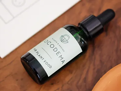 Cocodema Label Packaging botanic botanical bottle bottle label brand identity branding floral green greenery label packaging lifestyle brand logotype monogram logo plant plant based plant icon plant illustration plants sustainable visual