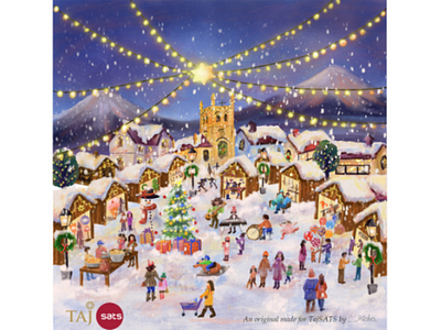 Christmas Market Illustration christmas design illustration market packaging