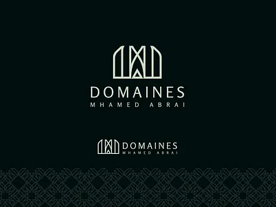 domaine mohamed abrai abstract brand branding design editorial elegant font identity logo luxury mark minimal modern monogram moroccan morocco new trademark