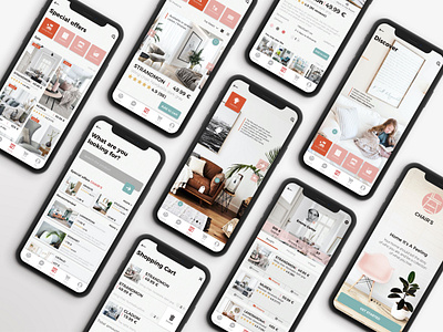 Chair's - Furniture and home decor app app design ecommerce flat ui furniture app home decor app ios ios app ios app design iphone minimal ui mobile mobile app mobile app design mobile design mobile ui shopping app ui user experience user interface ux