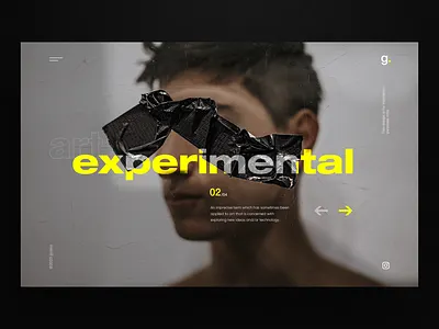 Experimental dailyui graphic design homepage landingpage ui uidesign ux uxdesign webdesign website design