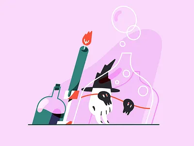 spoooookie halloween illustration illustrationformotion