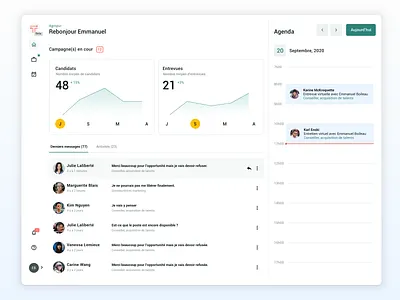 Recruitment solution dashboard uxui