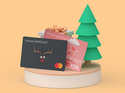 Christmas GiftCards 3d 3d art 3d design 3d illustration 3d model 3d models 3d render christmas christmas illustration colorful colors design illustration illustration design illustration digital illustrations image pastel pastel colors picture