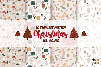 Seamless Pattern Christmas Edition christmas clipart december holiday illustration pattern pattern design seamless winter xmas