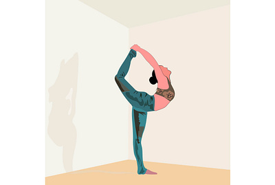 yoga creative flat illustration illustration illustration art illustrations vector