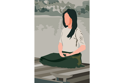 yoga creative design flat illustration illustration illustration art illustrations illustrator vector