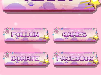 Cute Twitch Panels Package animated twitch overlay cute twitch overlay cute twitch panels twitch twitch graphics twitch overlay twitch overlays twitch panels twitchpanels