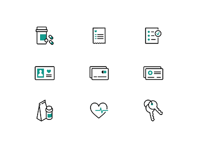 Pharmacy Icons amazon amazon pharmacy design icon design icons illustration pharmacy icons pillpack pills ui design