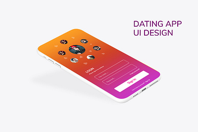 Dating App Login Screen Design dating dating app dating logo dating website datingapp design login screen minimalist mobile app mobile app design mobile design mobile ui mockup modern ui ui ux ui design uidesign uiux ux