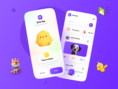 Pet App app interface minimal mobile mobile app mobile apps mobile ui mobileapp mobileappdesign ui ui design uiux ux ux ui design