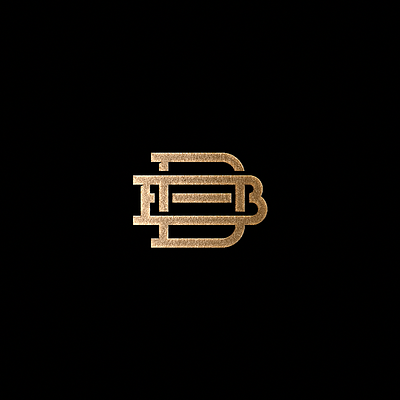 DB monogram gold gold foil lettering logo logotype monogram monogram logo type typogaphy