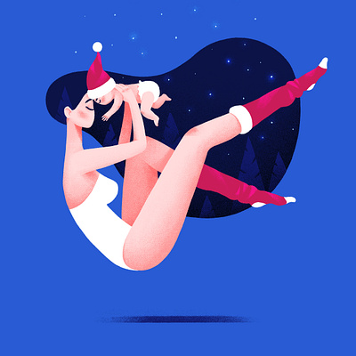 christmas baby charachter design characterdesign illustration