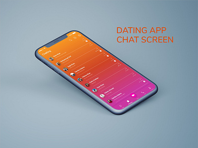 Dating App Chat Screen chat app chat screen dating dating app dating website datingapp design minimalist mobile app mobile app design mobile design mobile ui mockup modern ui ui ux ui design uidesign uiux ux