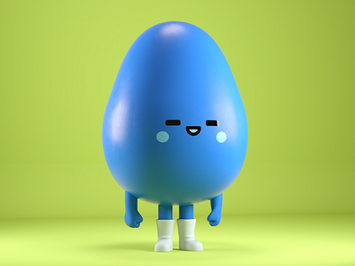 gota 3d character cute japan kawaii simple water