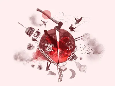 Earth collage art collage global warming graphic graphic design graphic designer illustration