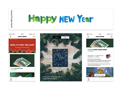 Happy New year! app design new year ui ux