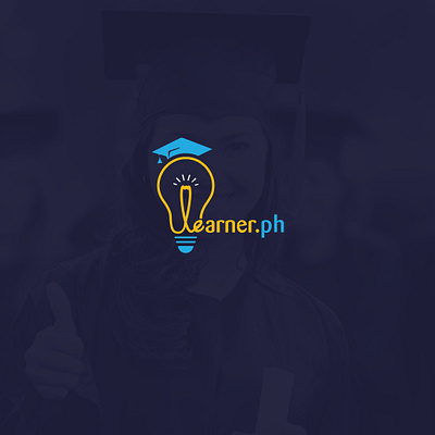 Learner.ph logo design app brand design brand identity branding business logo design flat icon design iconography illustraion illustration logo logo design luxury minimal minimalistic negative space procreate tech typogaphy