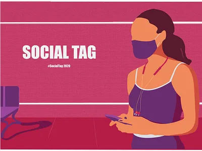 SOCIAL TAG CAMPAIGN animation art design flat graphic design icon illustration illustrator ui vector