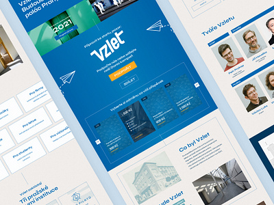 Vzlet - The future cultural house of Prague ui uiux uxui webdesign webflow website