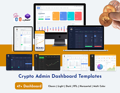 Responsive Cryptocurrency HTML Templates + Bitcoin Dashboards admin admin dashboard admin template admin theme bitcoin bootstrap 4 bootstrap admin template bootstrap admin theme crypto cards crypto dashboard cryptocurrency dashboard template ico admin ico dashboard