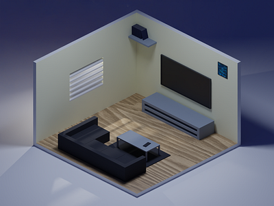 Living Room 3d blender blender3d living room