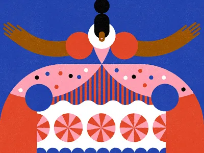 Mother Ginger - Nutcracker Series ballet candy character christmas holiday illustration kids mother ginger nutcracker vector vintage