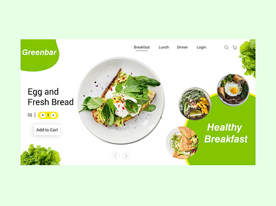 Healthy food landing page branding design graphic design logo minimal typography ui ux web website