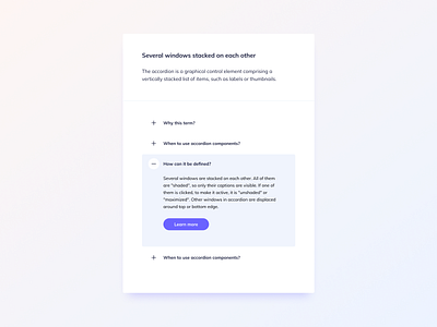 Accordion UI Design accordion accordion design accordion ui accordion ui design ui component ui component design ui design daily ui kit