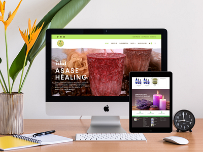 Asase Heals Website Design