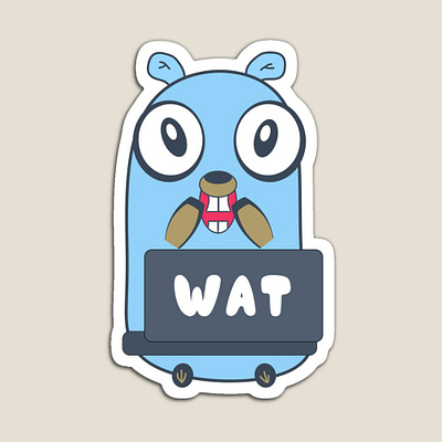 Golang gopher in panic. T-shirt, sticker. Programming gift developer engineer gifts go golang gopher gophers joke language meme panic programmer programming