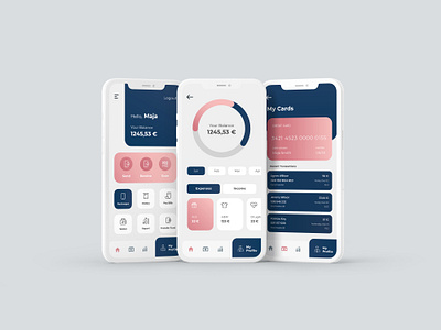 Online banking UI application animation app bank bank app bank card banking banking app bankingapp concept design flat icon illustration money ui ui ux uidesign uiux web website