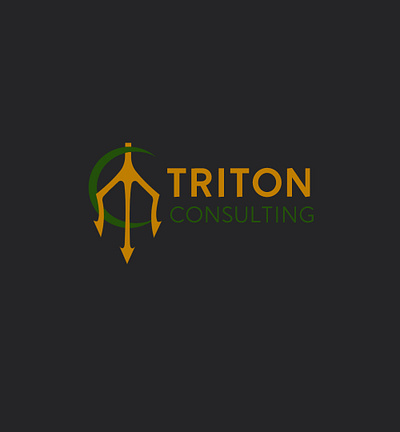 Consultancy Firm Logo art branding company consultancy consulting design flat illustration logo logo design trident triton typography vector