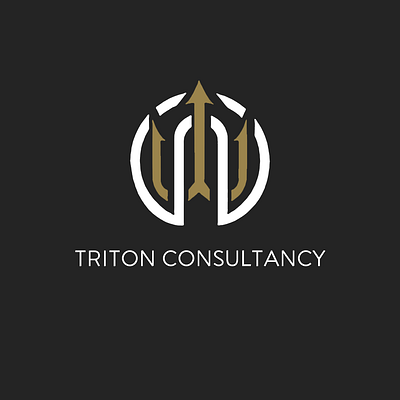 Consultancy Firm Logo branding company consultancy consulting design flat illustration logo logo design trident triton vector