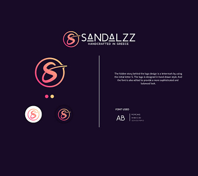 Sandalzz Logo branding design identity illustration logo logo design logo design branding professional logo sophisticated logo vector