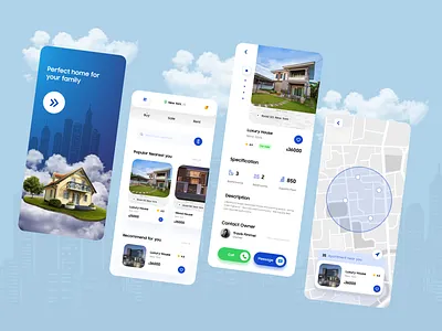 Real Estate App UI app art branding concept design illustration internationaldesigner mobile ui mobileapp mobileappdesign mobileapplication product design typography ui uiux uiux design uiuxdesign uiuxdesigner ux