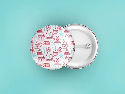 Holiday Mockups | Day 7 button christmas icons holiday icon pattern holiday mockups holiday season holly jolly design challenge icon design icon pattern iconography mockup design mug productdesign sticker winter icons winter illustration winter pattern