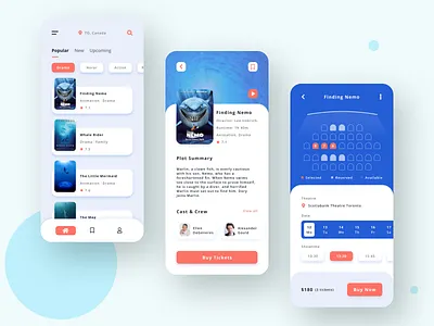 FindFlick app design clean clear design flat interaction mobile movie movies moviesapp ui ux