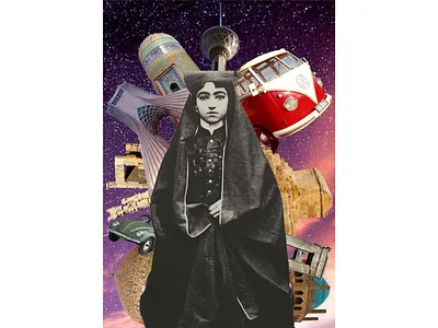 Narration of Iran animation collage design illustration iran photoshop vector